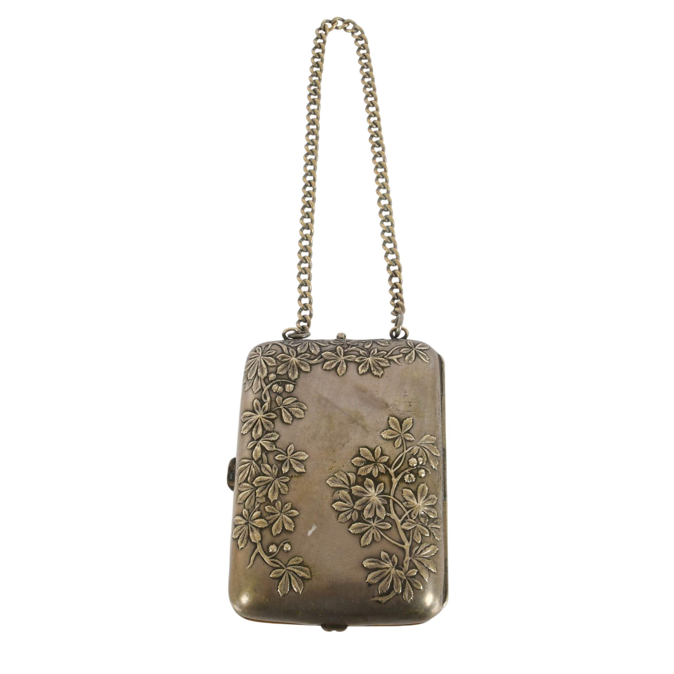 E. Dropsy "Fontaine De Jouvence" Silver Plated Dance Purse-7