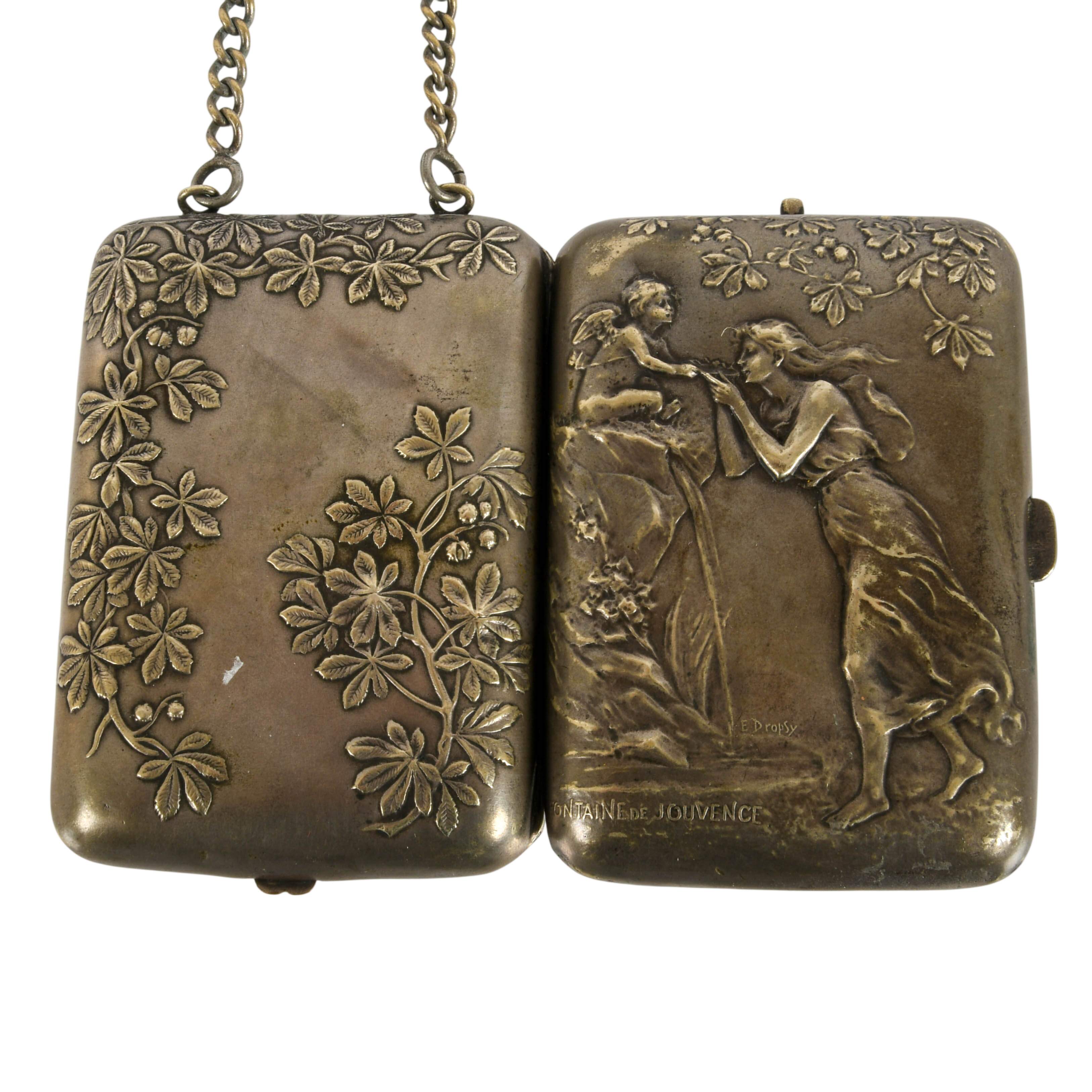E. Dropsy "Fontaine De Jouvence" Silver Plated Dance Purse-6