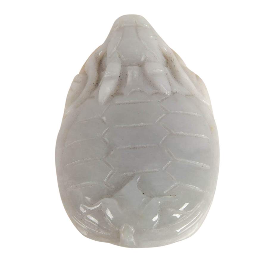 Carved Turtle Dragon Jadeite Pendant-3