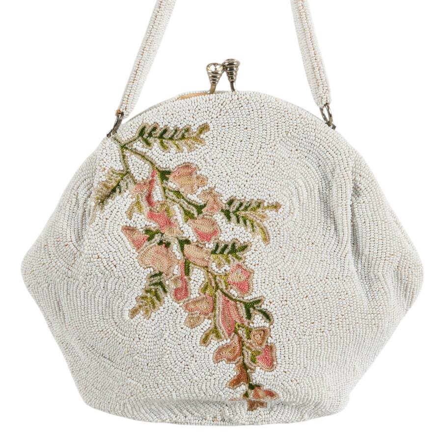 1950s Hand-Made Belgium Walborg Beaded and Embroidered Purse-2