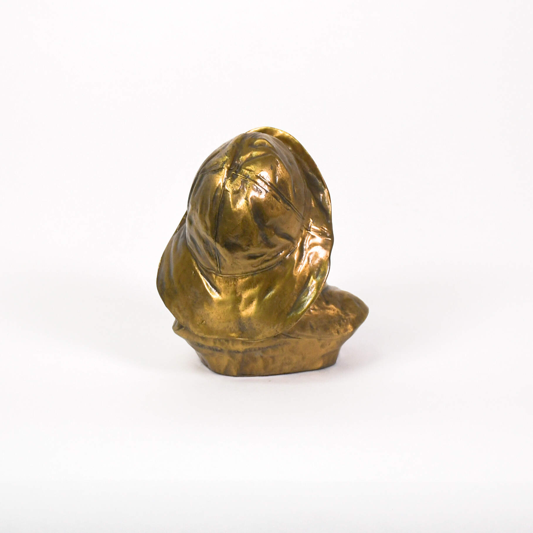 Vintage Brass Nautical Seaman P.M. Craftsman Bust-4