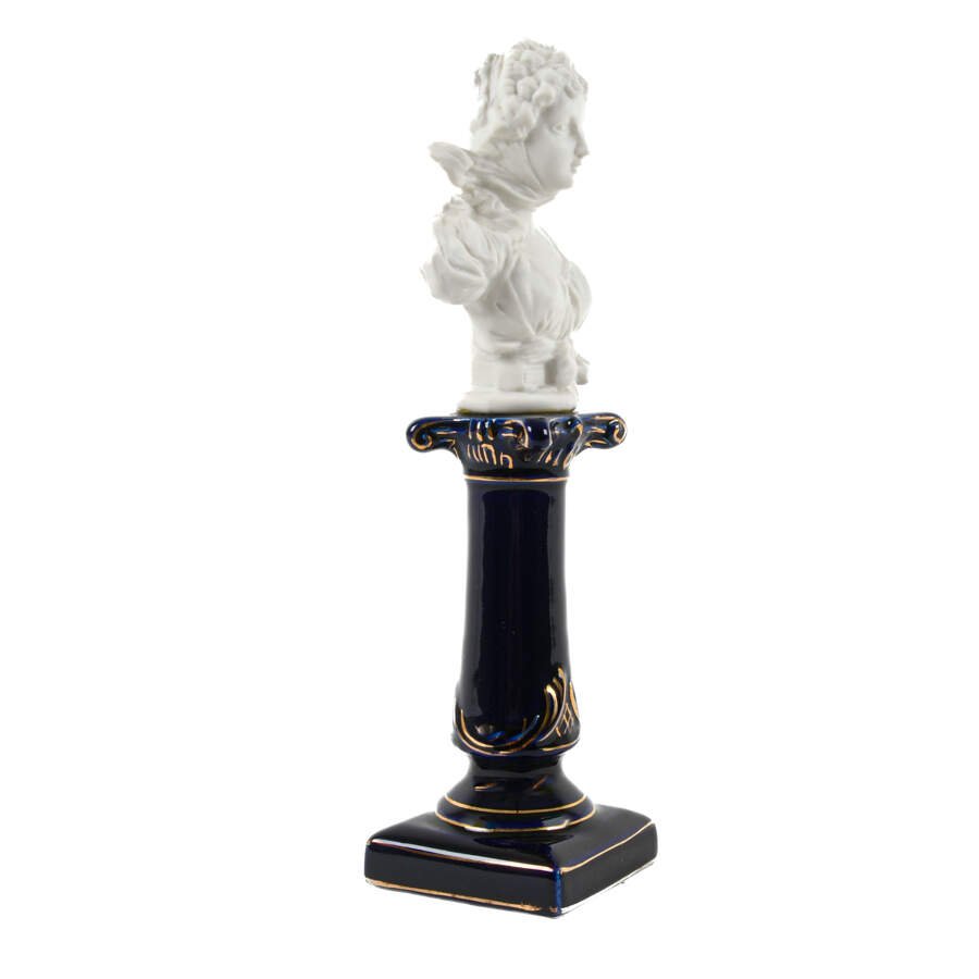 Antique French Bisque Porcelain Figural Bust-4