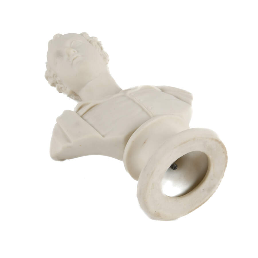 Victorian Miniature Parian Bust of Lord Byron-6
