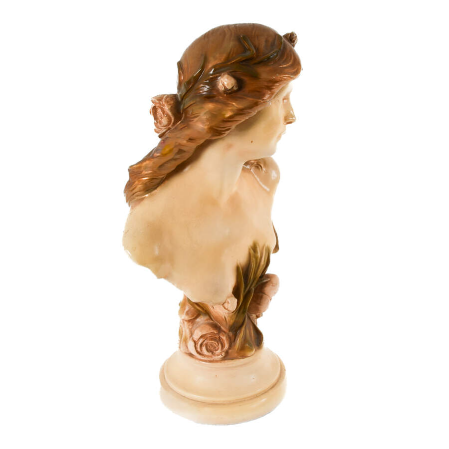 Chalkware Bust of a Young Girl-6