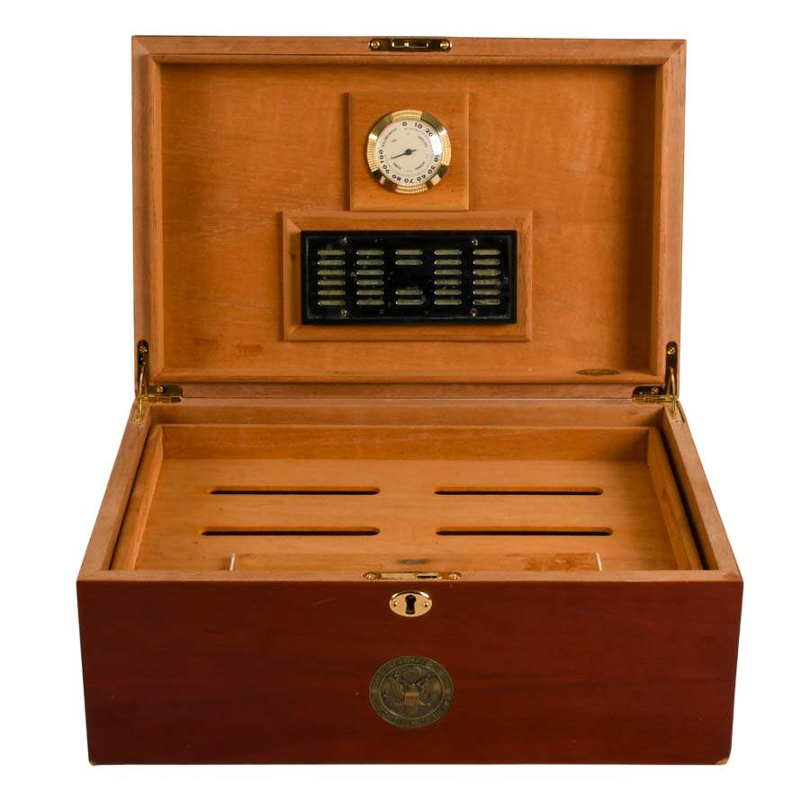 Cuban Crafters U.S. Navy Official American Emblems Humidor-3