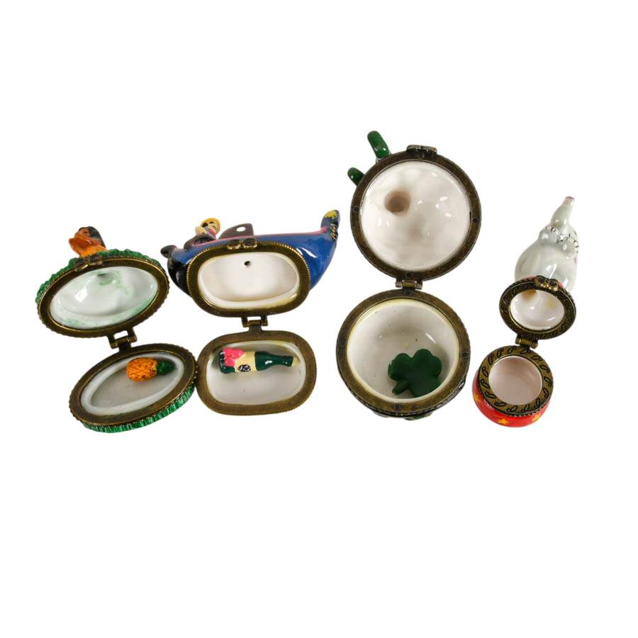 Eight Travel and Holiday Porcelain Jewelry Boxes-6