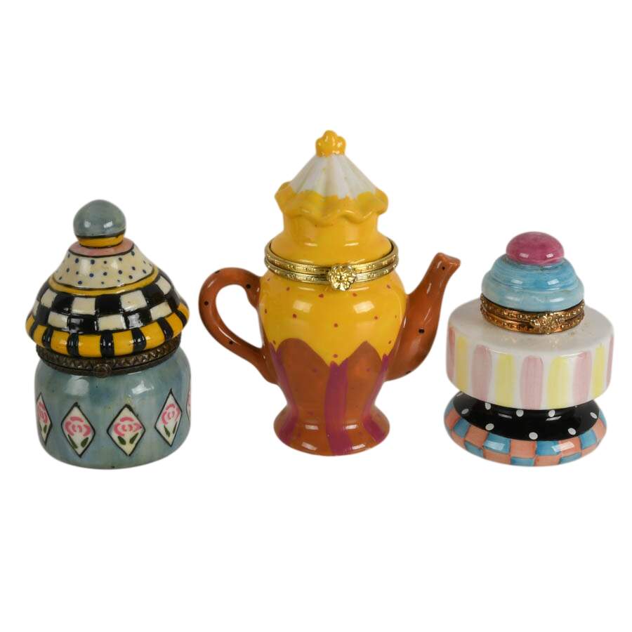 Six-Piece Party Time Porcelain Trinket Boxes-3