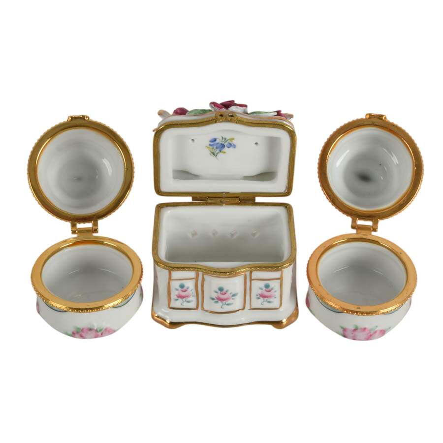 Six Porcelain Wedding Themed Jewelry Boxes-2