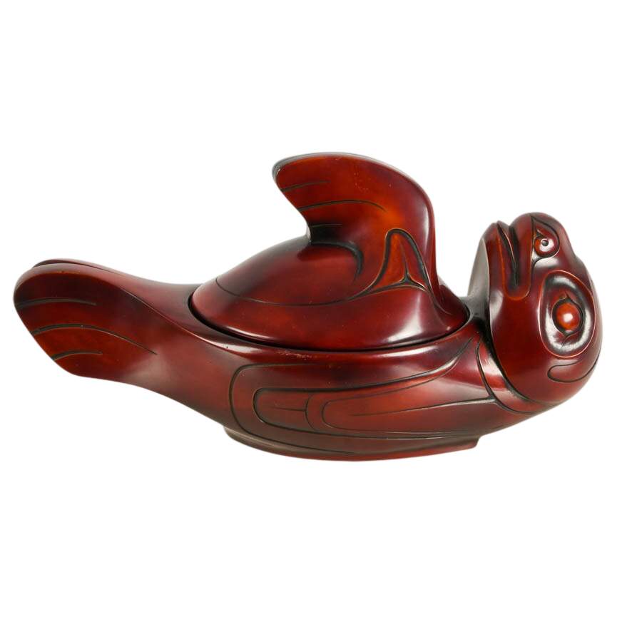 Boma Inuit Seal Resin "Spirit Box" by Thomas McPhee-3