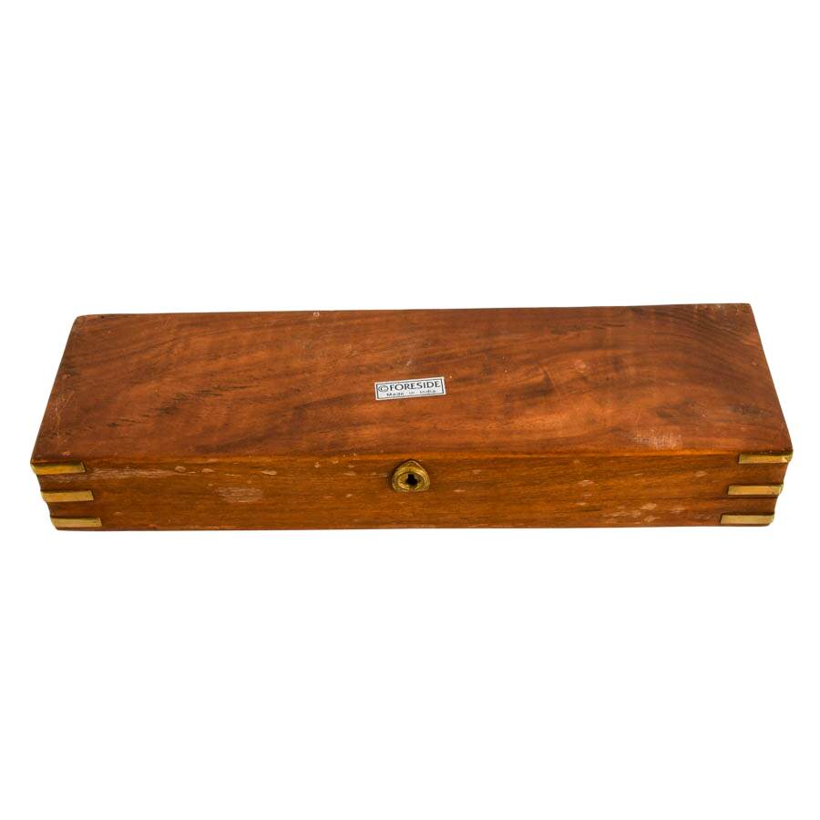 Mid-Century Indian Campaign-Style Wooden Storage Box-8