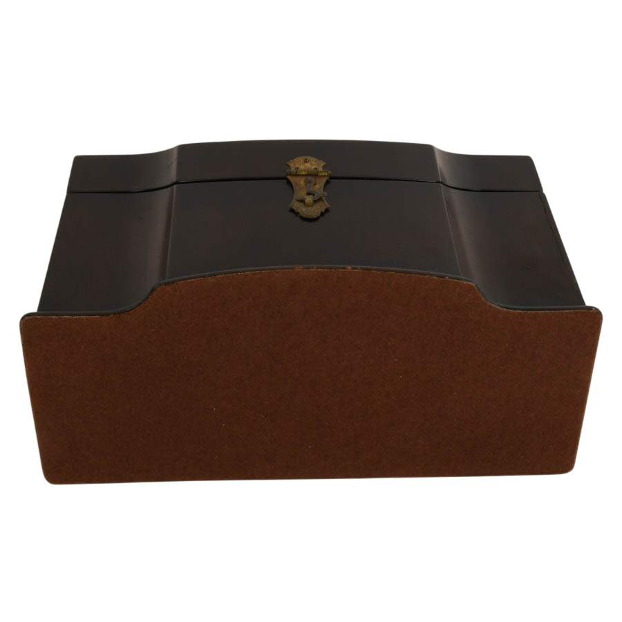 Antique George III Serpentine Front Knife Box-11