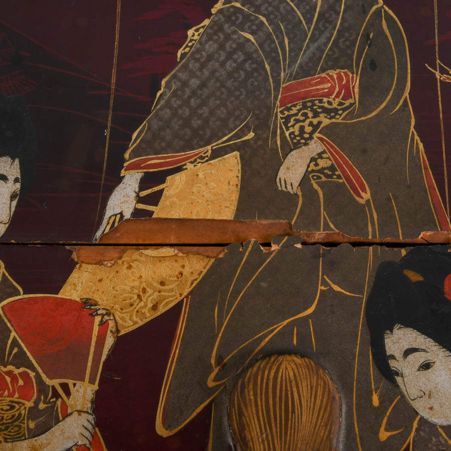 Japanese Meiji Period Lacquerware Kodansu Storage Cabinet-2