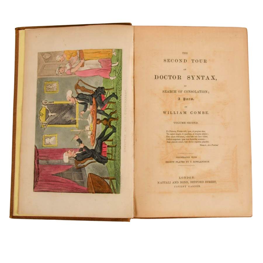 Antique 1855 Doctor Syntax Three Tours Complete 3-Volume Set-7