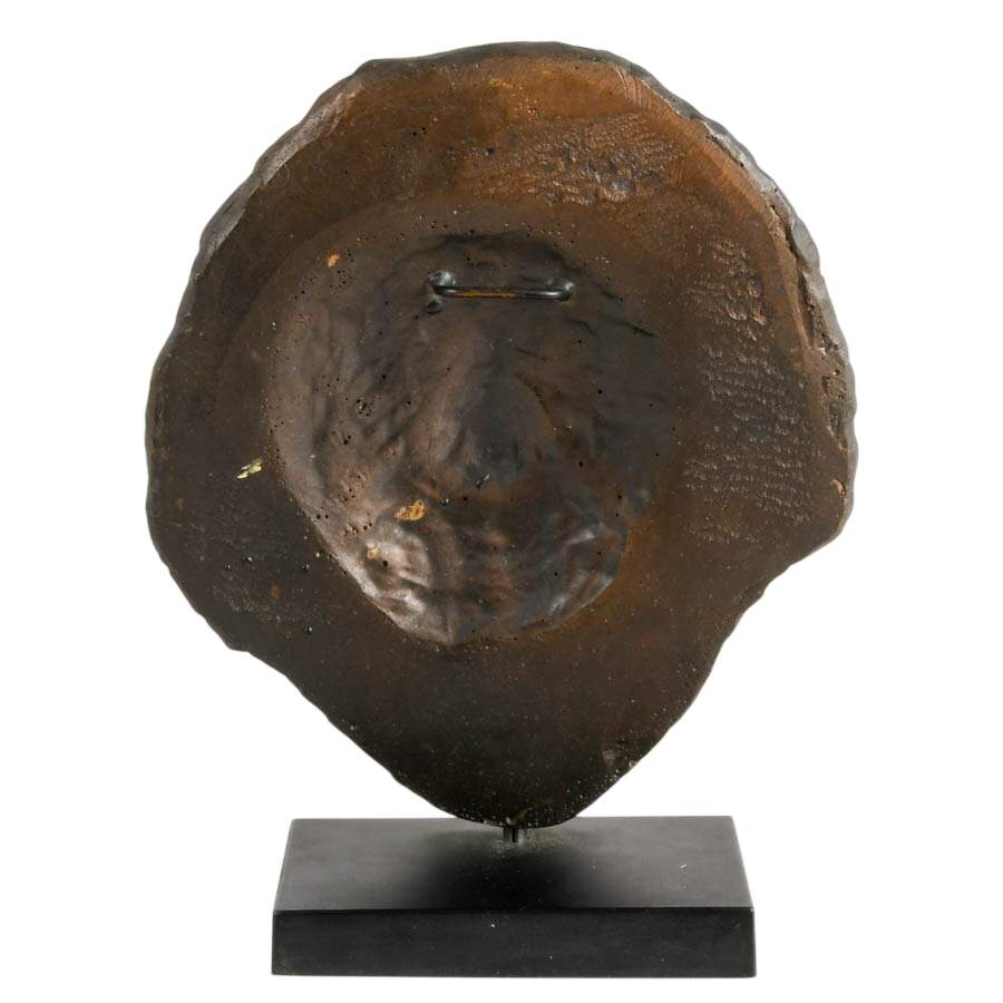 Death Mask of Aristotle Sculpture on Base After Paul Gauguin-5