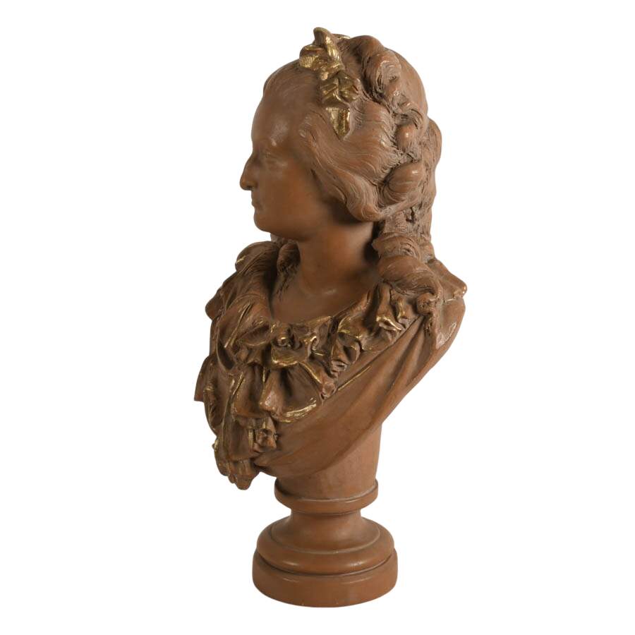 Ceramic Bust of Marie-Antoinette After Albert Ernest Carrier-Belleuse-5