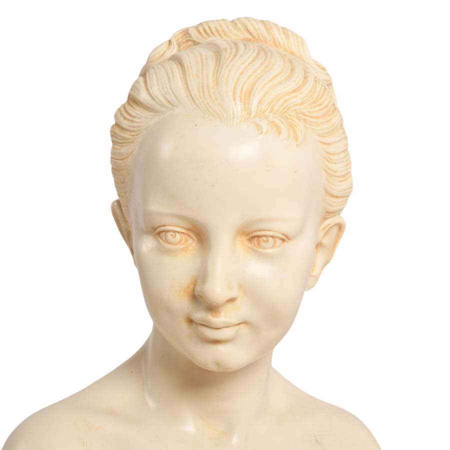 Matching Pair of French-Style Classical Resin Bust Sculptures-7