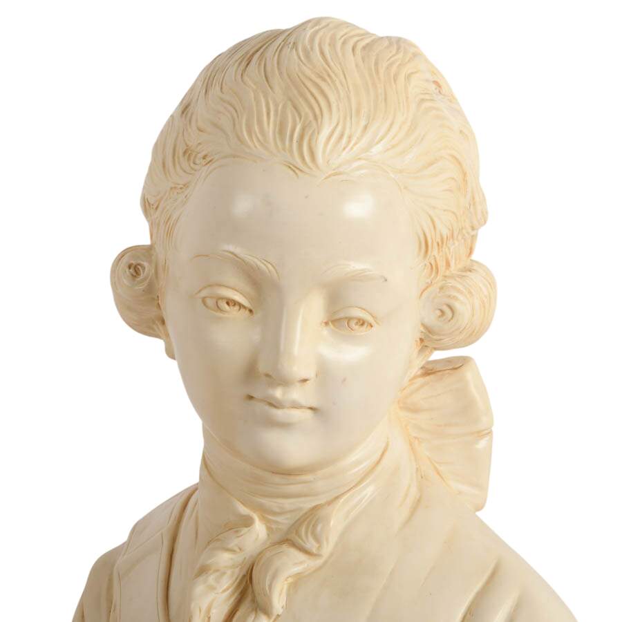 Matching Pair of French-Style Classical Resin Bust Sculptures-6