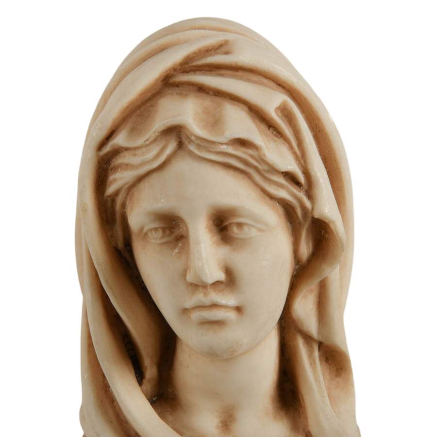Pope Benedict XVI Blessed Madonna Resin and Stone Sculpture-3