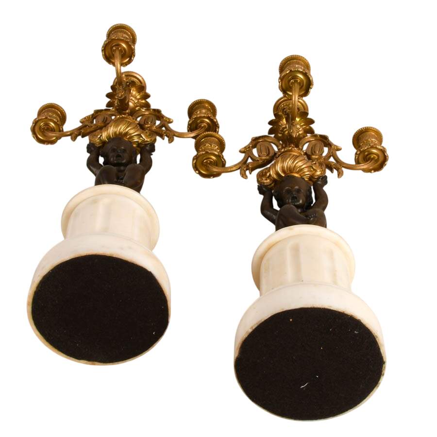 Pair of 19th-Century French Louis XVI-Style Candelabras-12