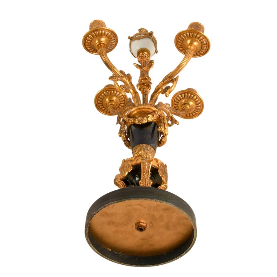Antique French-Style Gilt Bronze Candelabra-8