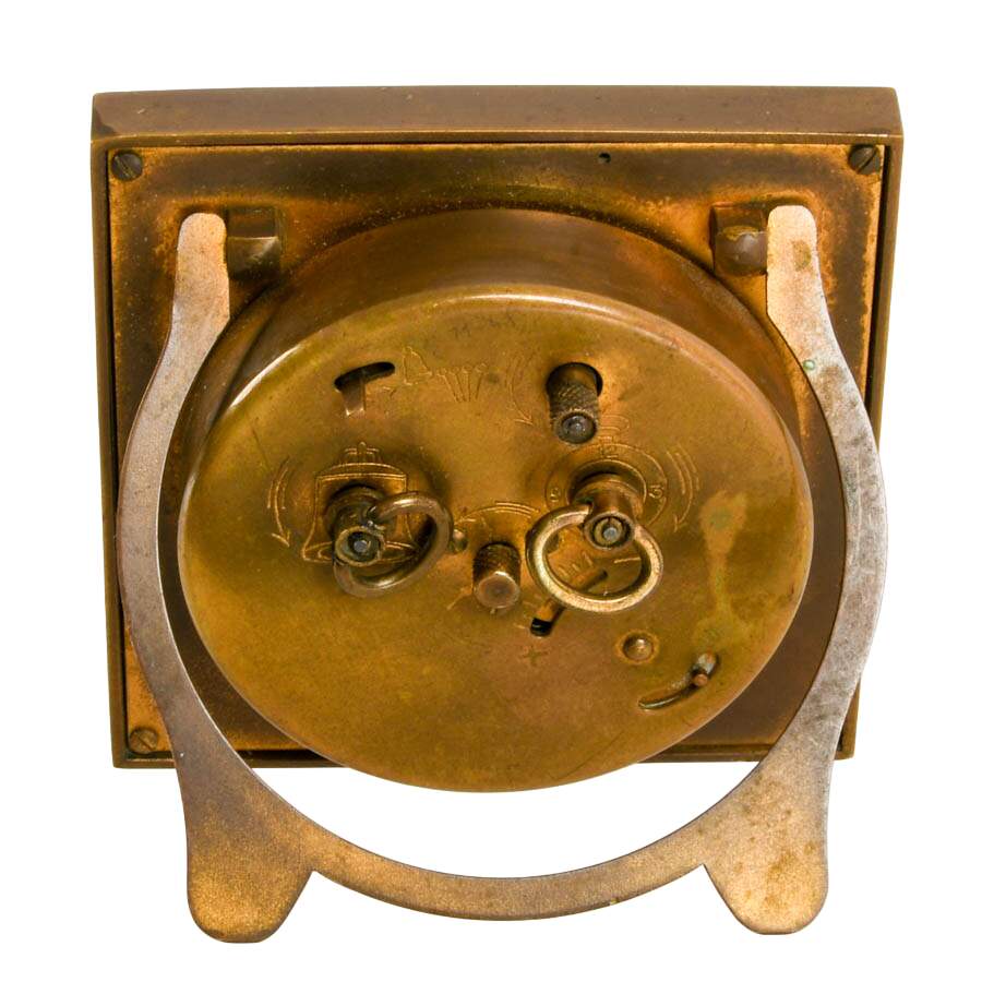 Art Deco J.E. Caldwell 8-Day Swiss Alarm Clock-4