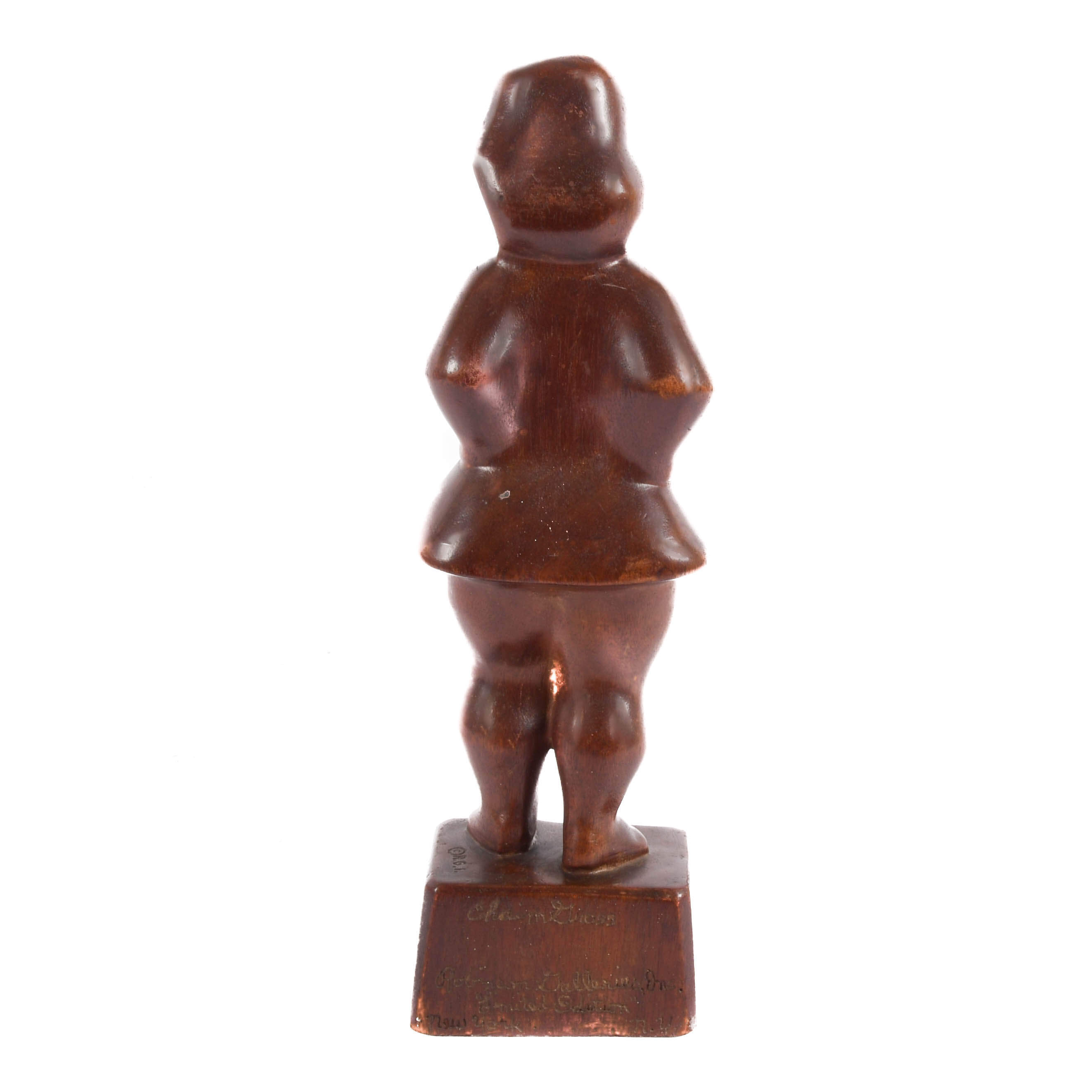 Chaim Gross Carved Wood "Circus Girl" Figure-12
