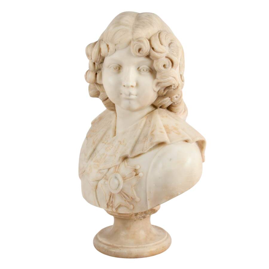 Antique Marble Bust of Napoléon II After François Joseph Bosio-4