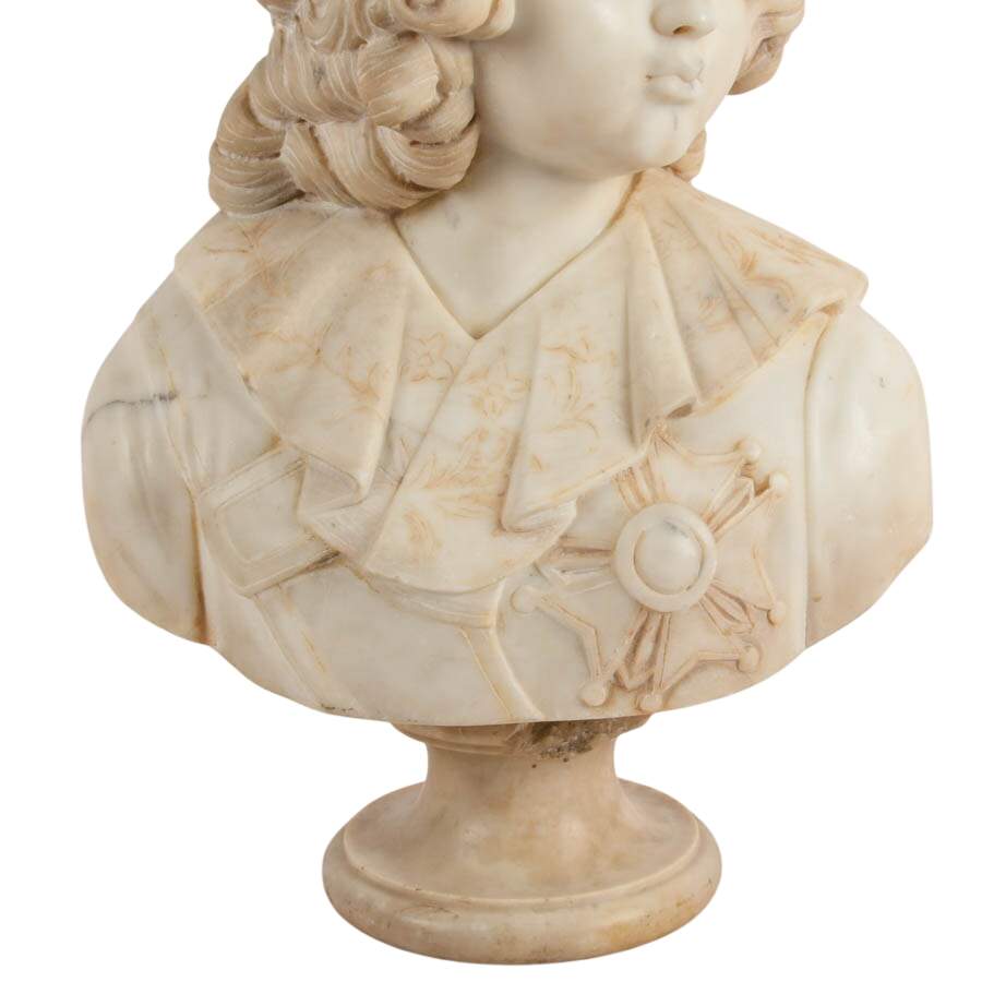 Antique Marble Bust of Napoléon II After François Joseph Bosio-2