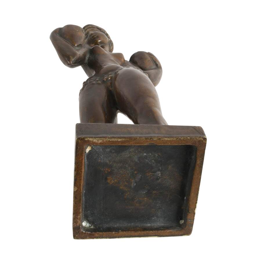 Signed Bronze Waterbearer Statuette-10