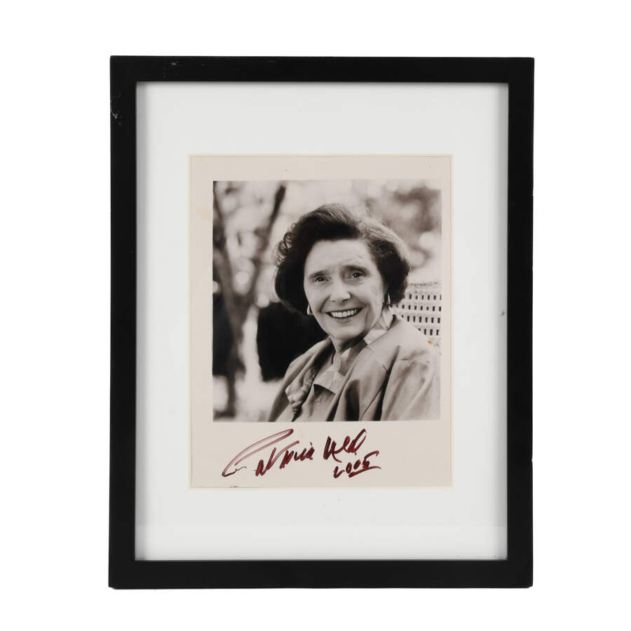 Framed Signed Autograph of Actress Patrica Neal-1