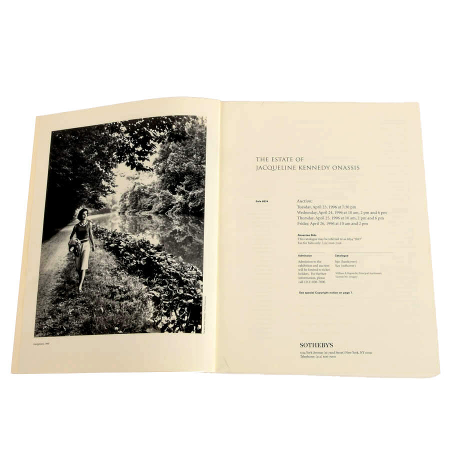 Sotheby's 1996 "Estate of Jacqueline Kennedy Onassis" Auction Catalog-3