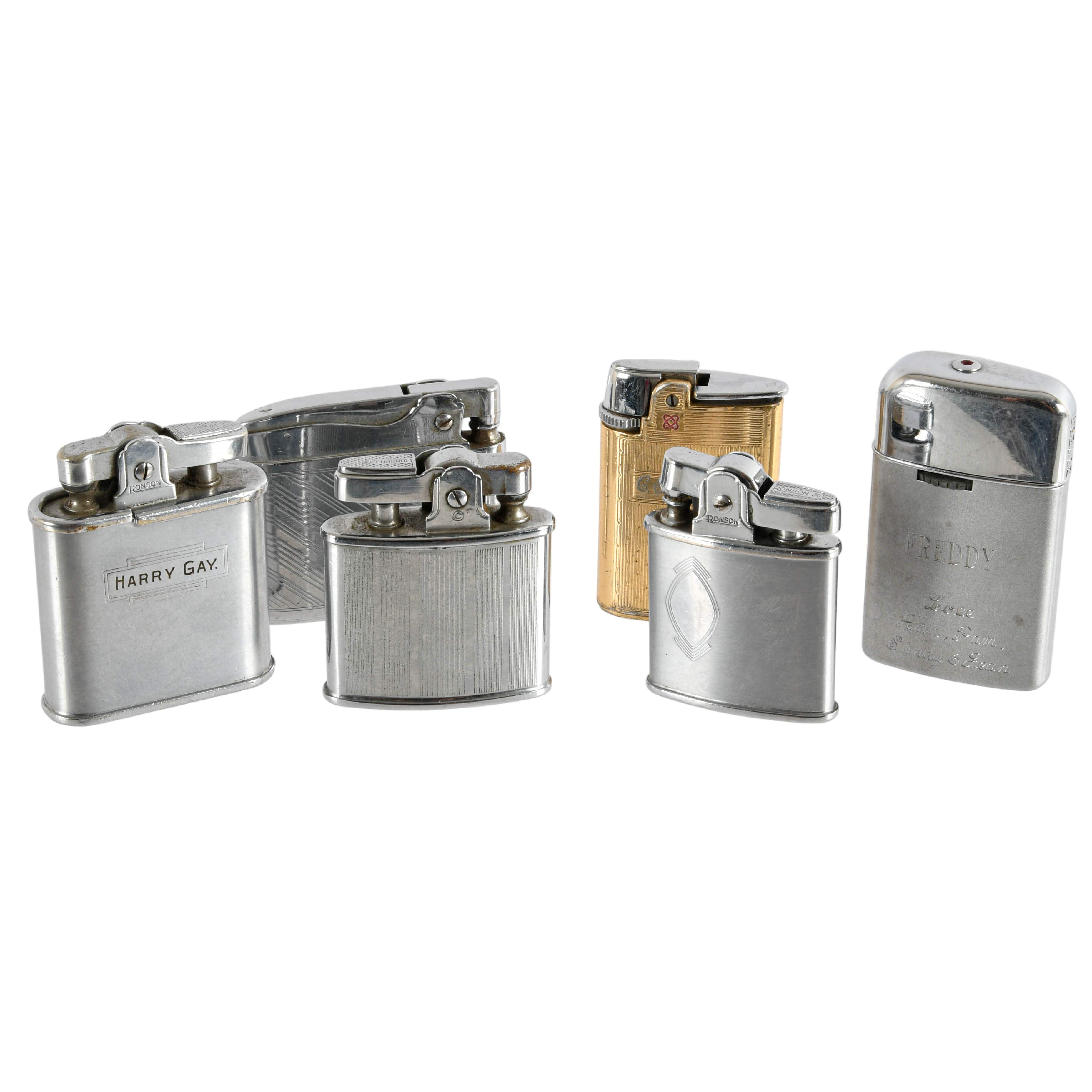 Grouping of Six Ronson Lighters-1