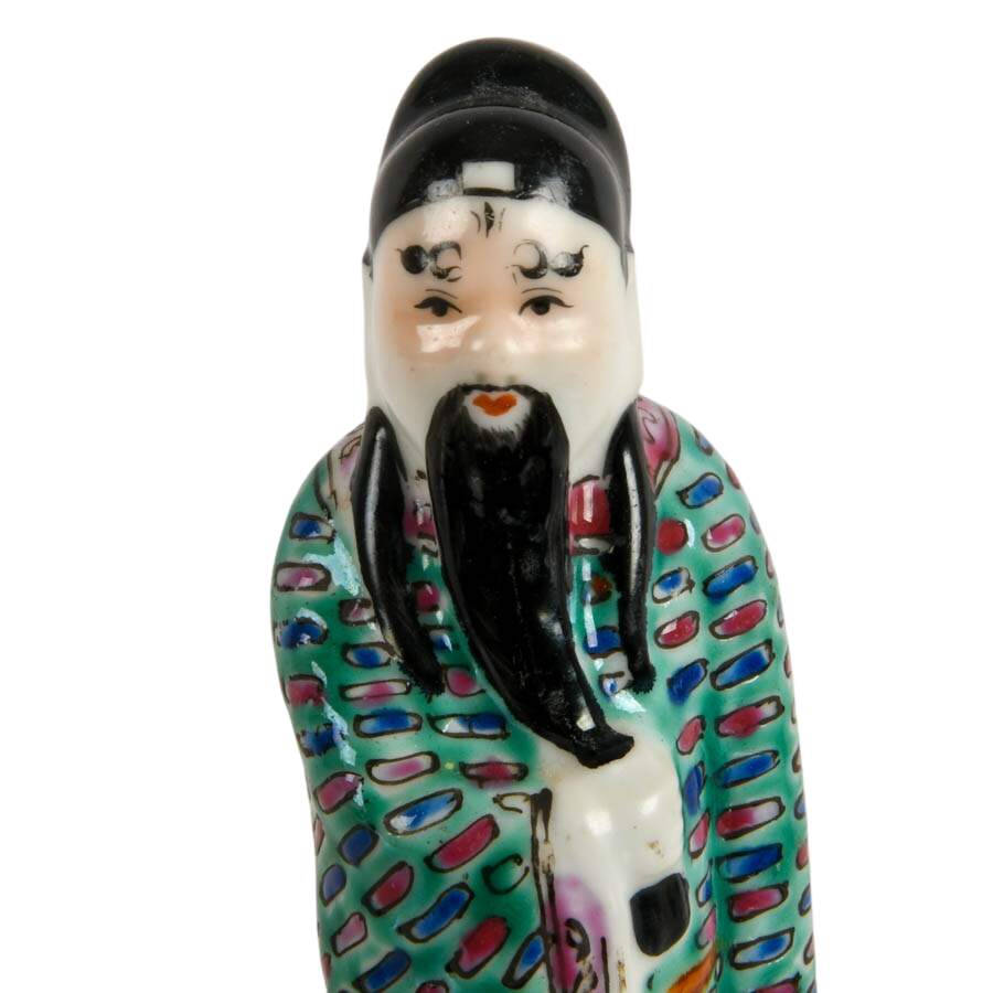 Antique Chinese Immortal Li Tieguai Porcelain Figure-6