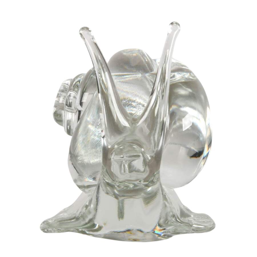 Murano-Style Hand Blown Art Glass Snail Sculpture-2
