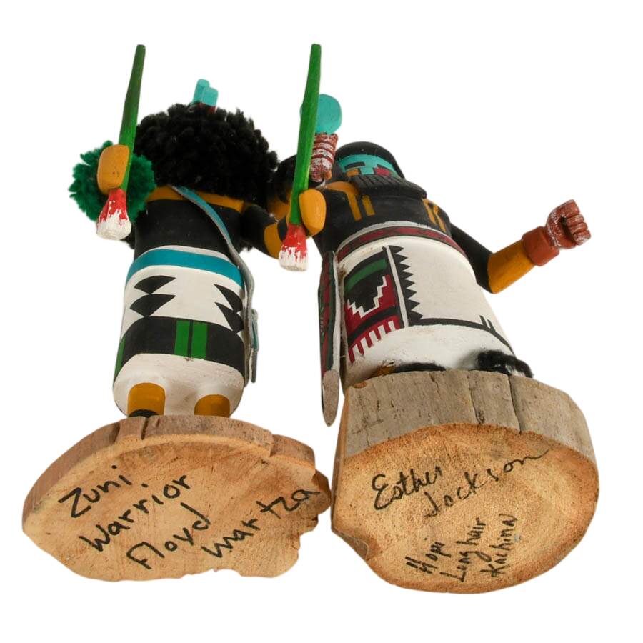 Pair of Signed Hopi and Zuni Warriors-7