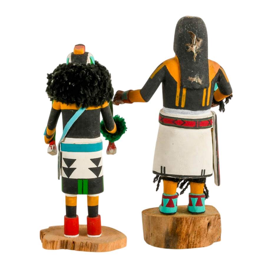 Pair of Signed Hopi and Zuni Warriors-3