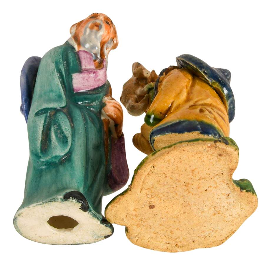 Set of Four Vintage Chinese Export Men of Wisdom Figures-8