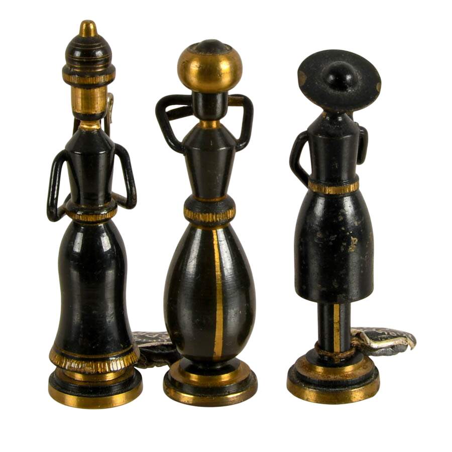 Set of Three Hans Teppich Brass Biblical Male Figurines-3