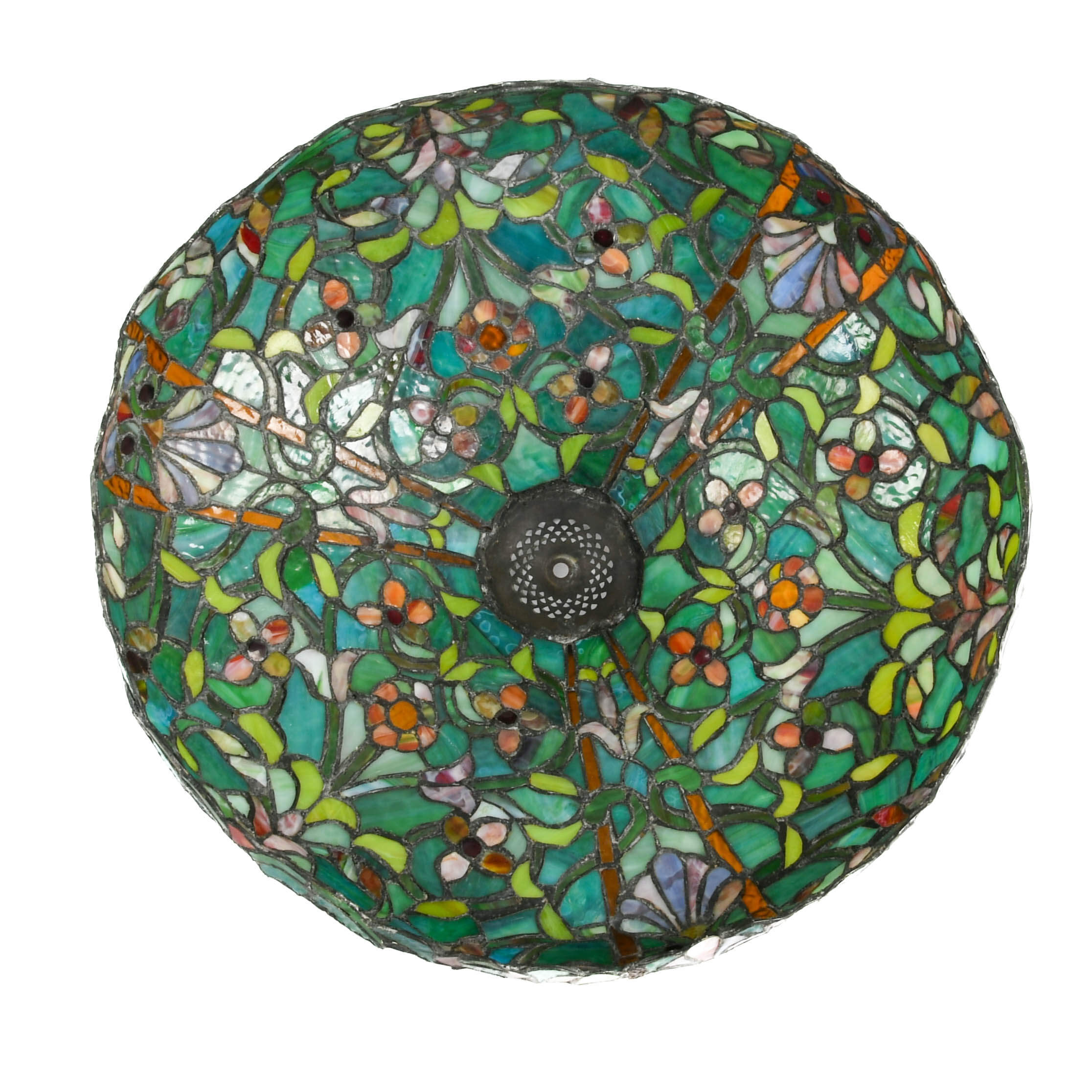 Large Tiffany-Style Stained-Glass Shade-4