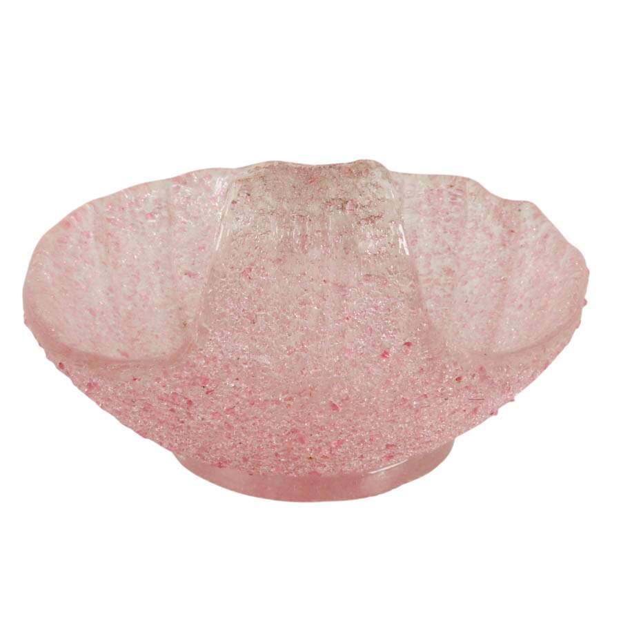 Mid-Century Modern Fratelli Toso Murano Glass Shell Bowl-4