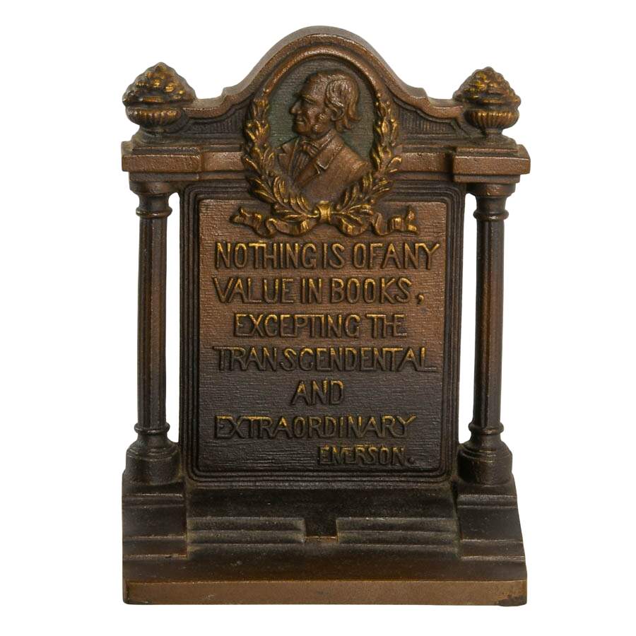 Literary Trio Cast Iron Bookends by Bradley & Hubbard-5