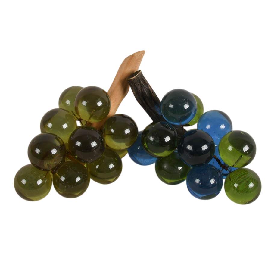 Vintage Decorative Acrylic Grape Clusters in Basket-7