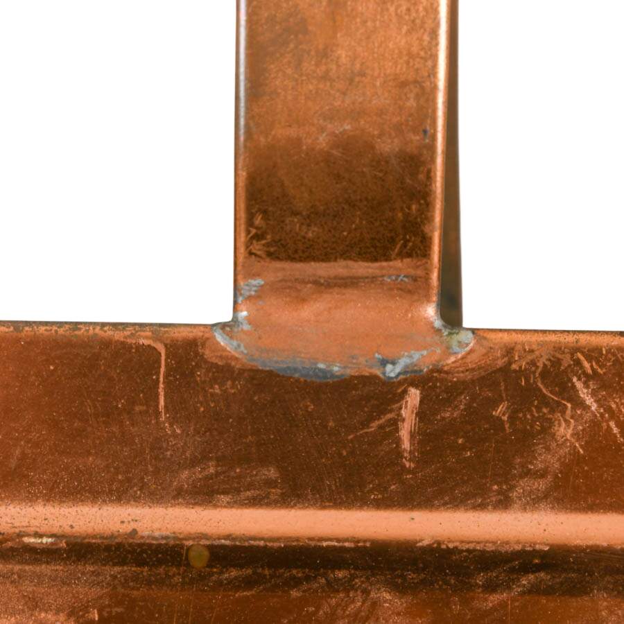 Antique Four-Piece Copper and Tin Décor Items-7