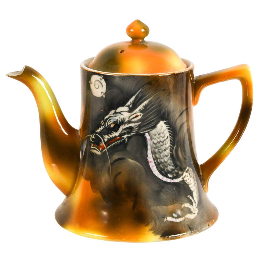 Three-Piece Asian Export Dragon Gift Set-4