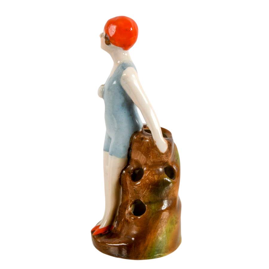 Art Deco Bathing Beauty Hat Pin Holder-2