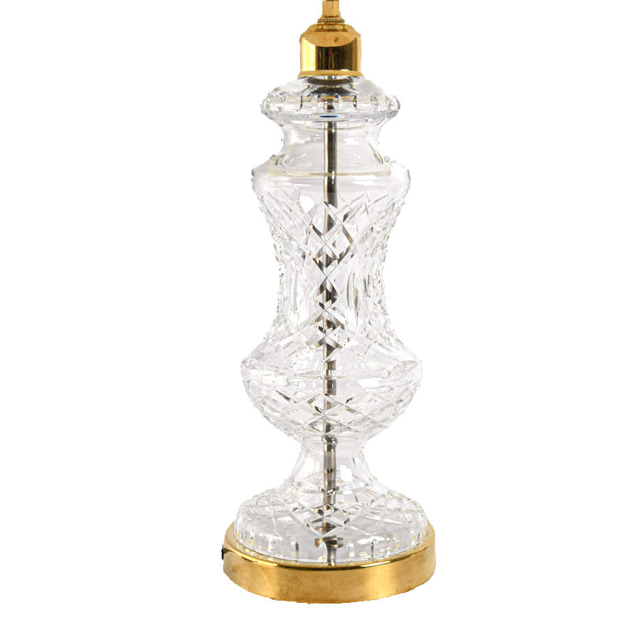Brass and Crystal Table Lamp-4