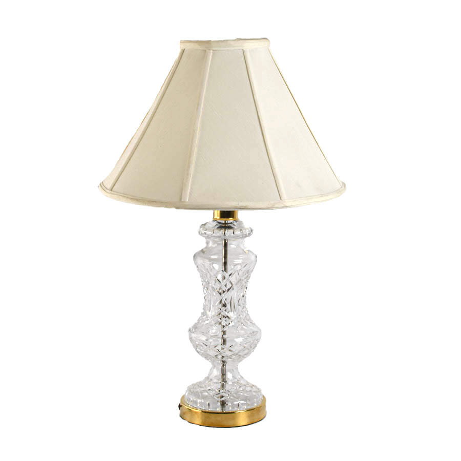Brass and Crystal Table Lamp-2