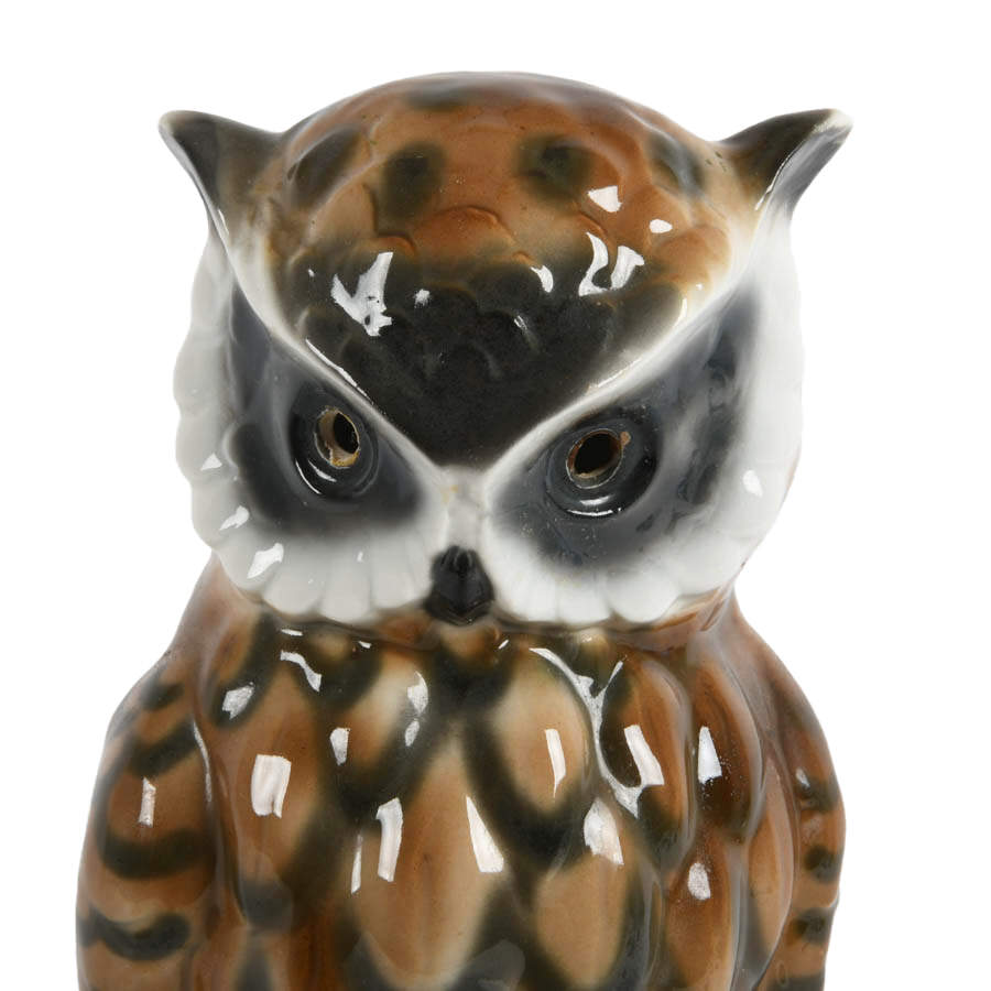 Mid-Century Modern Ceramic Owl Table Lamp-5