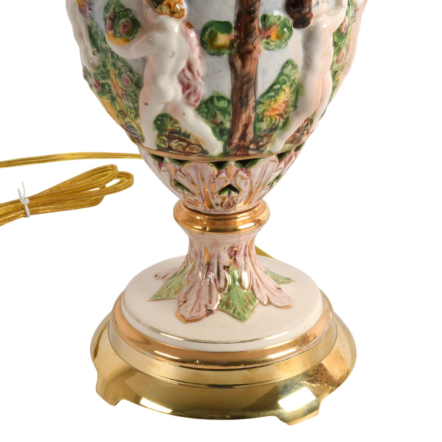 Pair of Porcelain Capodimonte Table Lamps-10