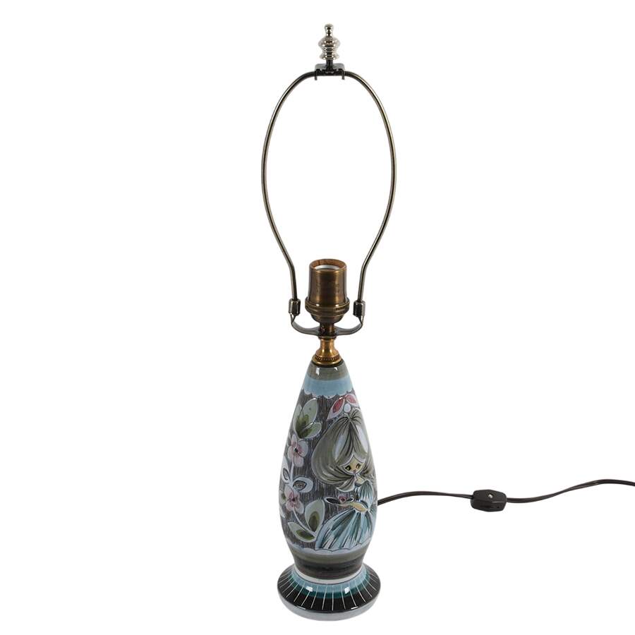 Mid-Century Modern Aneta Swedish Pottery Table Lamp-2